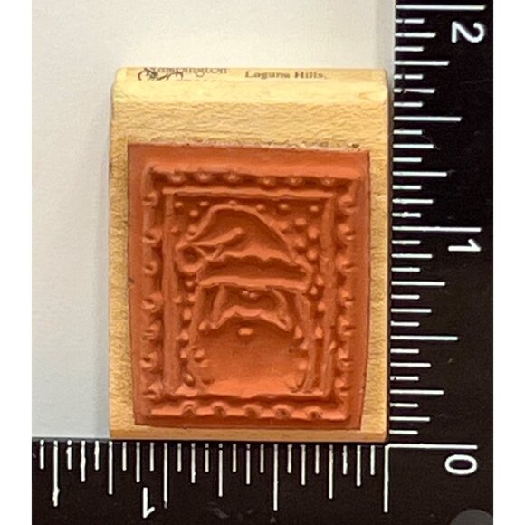 RARE 1998 STAMPINGTON & CO SANTA STAMP K5275 WOOD MOUNTED RUBBER BY KAREN FOSTER - Picture 4 of 4